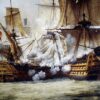 Scène de la bataille de Trafalgar - Louis Philippe Crepin - Reproductions de tableaux et peintures haut de gamme