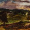 Paysage à Champrosay - Eugène Delacroix - Reproductions de tableaux et peintures haut de gamme