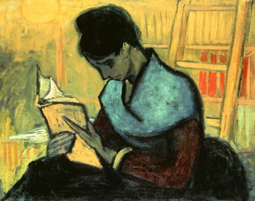 La lectrice de roman - Van Gogh - Reproductions de tableaux et peintures haut de gamme