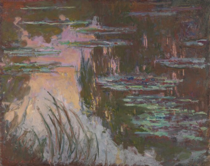 Water Lilies at Sunset - Claude Monet