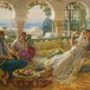 Sur la terrasse - Frederick Arthur Bridgman - Reproductions de tableaux et peintures haut de gamme