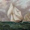 La course de yachts - James E. Buttersworth - Reproductions de tableaux et peintures haut de gamme