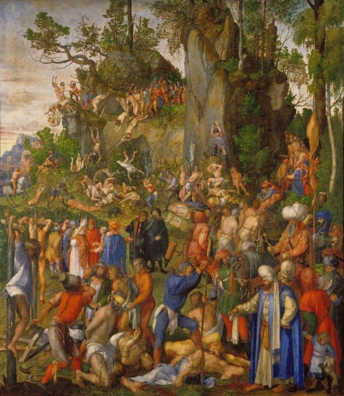 The Martyrdom of the Ten Thousand - Albrecht Dürer