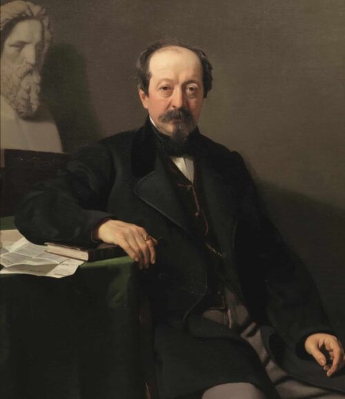 Portrait du Dr Federigo Ermanno Filippi - Antonio Ciseri - Reproductions de tableaux et peintures haut de gamme