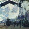 La Gare Saint-Lazare de Claude Monet - Reproductions de tableaux et peintures haut de gamme