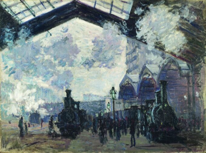 The Saint-Lazare Station by Claude Monet