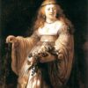 Saskia van Uylenburgh en costume d'Arcadie - Rembrandt van Rijn - Reproductions de tableaux et peintures haut de gamme