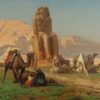 Le Colosse de Memnon - Jean-Léon Gérôme - Reproductions de tableaux et peintures haut de gamme