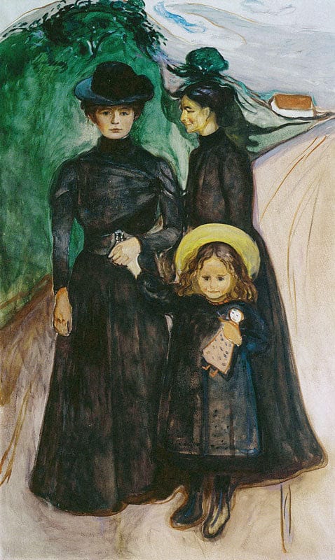 The Family on the Road - Edvard Munch