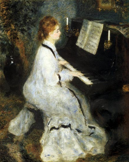 Woman at the Piano - Pierre-Auguste Renoir