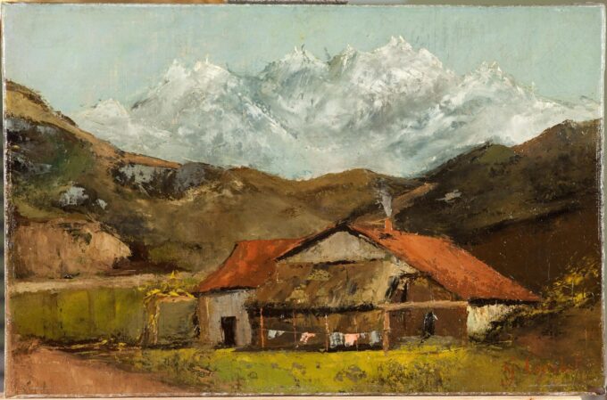 Peasant Hut in the Mountains - Gustave Courbet