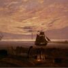 Soir à la Mer Baltique - Caspar David Friedrich - Reproductions de tableaux et peintures haut de gamme