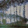 Peupliers au bord de l'Epte, temps couvert - Claude Monet - Reproductions de tableaux et peintures haut de gamme