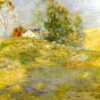 La maison de l'artiste en automne à Greenwich, 1895 - John Henry Twachtman - Reproductions de tableaux et peintures haut de gamme