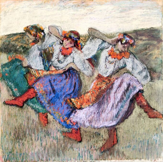 Three Russian Dancers - Edgar Degas