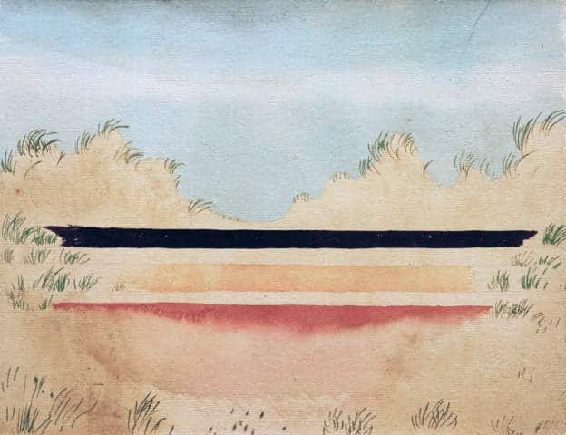 The sea behind the dunes - Paul Klee