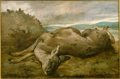 La biche - Gustave Courbet - Reproductions de tableaux et peintures haut de gamme