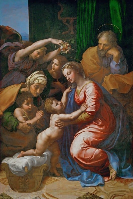 The great holy family of Franz I - Raphael (painter)