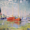 Les bateaux rouges, Argenteuil - Claude Monet - Reproductions de tableaux et peintures haut de gamme