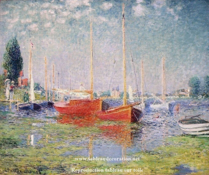 The Red Boats, Argenteuil - Claude Monet