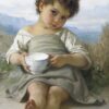 La tasse de lait - William Bouguereau - Reproductions de tableaux et peintures haut de gamme