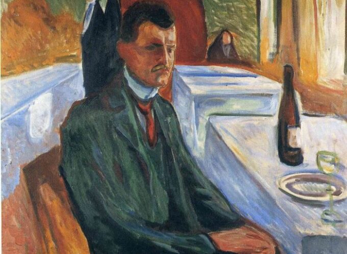 Self-portrait in Weimar - Edvard Munch