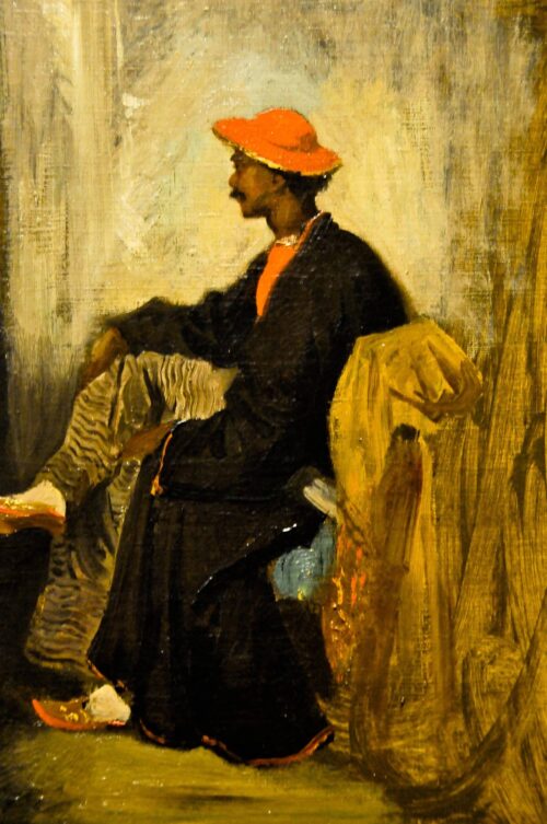 Étude d'un Indien de Calcutta - Eugène Delacroix - Reproductions de tableaux et peintures haut de gamme