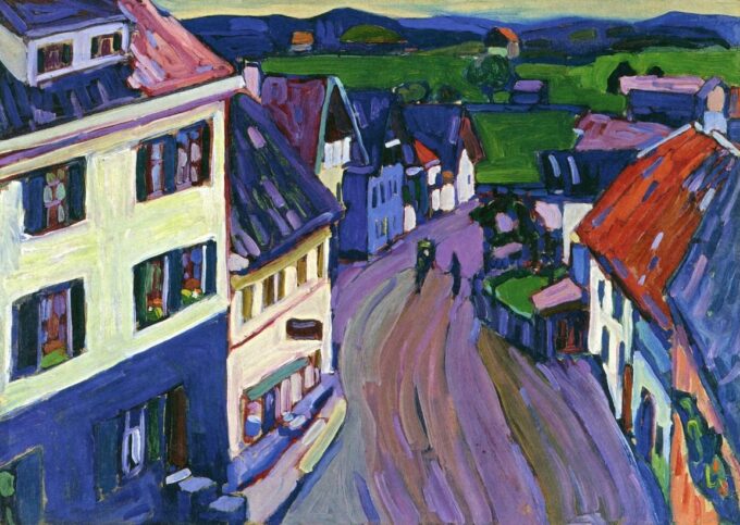 View from the Window of the Griesbrau - Wassily Kandinsky