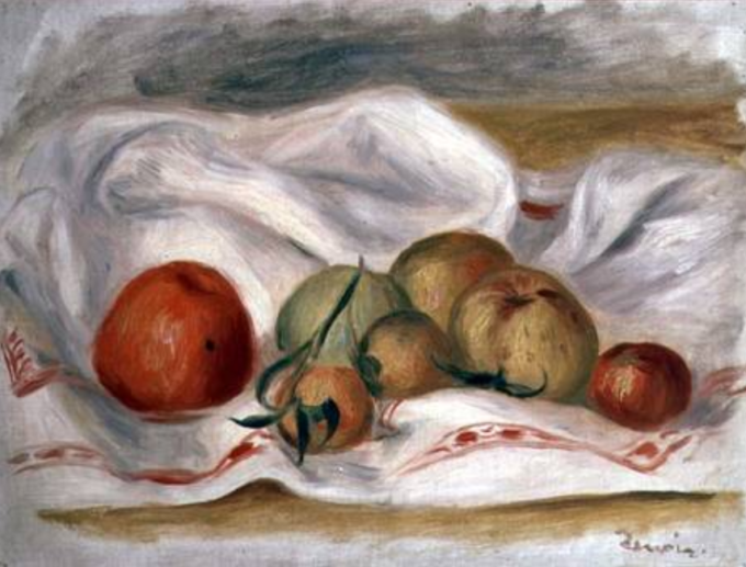 Still Life with Apples by Pierre-Auguste Renoir - Oil Painting Reproduction