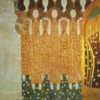 La frise de Beethoven : L'aspiration au bonheur trouve son refuge dans la poésie. Mur de droite - Gustav Klimt - Reproductions de tableaux et peintures haut de gamme