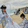 Sur la plage de Trouville - Claude Monet - Reproductions de tableaux et peintures haut de gamme