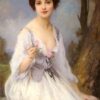 La Rose Rose - Charles-Amable Lenoir - Reproductions de tableaux et peintures haut de gamme