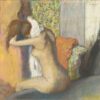 Après le bain, femme nue s'essuyant la nuque - Edgar Degas - Reproductions de tableaux et peintures haut de gamme