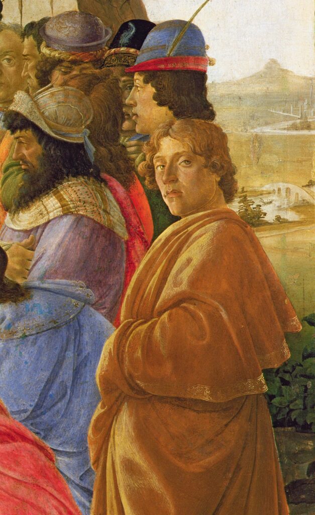 Détail de l'Adoration des Mages - Sandro Botticelli - Reproductions de tableaux et peintures haut de gamme