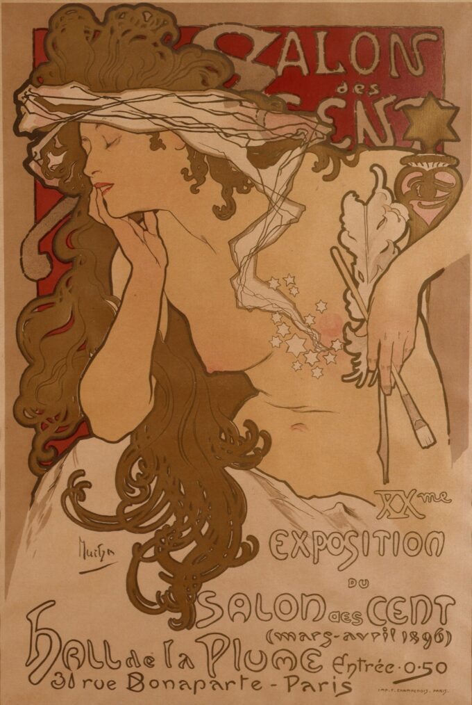 Poster of the Salon of the One Hundred - Mucha