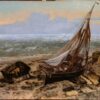 Bateau de pèche - Gustave Courbet - Reproductions de tableaux et peintures haut de gamme