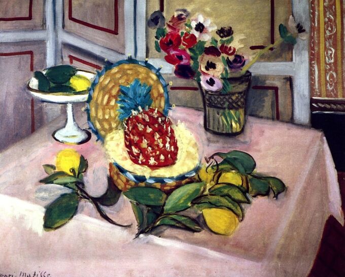 Still Life with Pineapple and Lemon – Matisse Oil Painting Reproduction