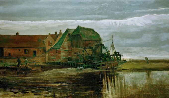 Water Mill at Gennep – Van Gogh Oil Painting Reproduction