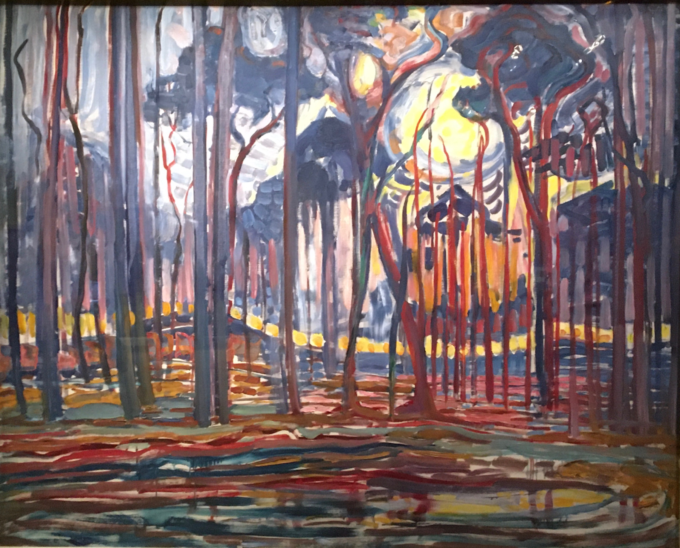 Forest at Oele - Mondrian