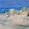 Sur la plage des Nordwijk - Max Liebermann - Reproductions de tableaux et peintures haut de gamme