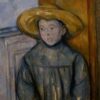 Enfant avec un chapeau de paille - Paul Cézanne - Reproductions de tableaux et peintures haut de gamme