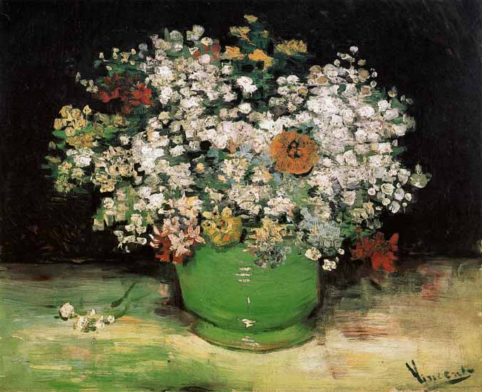 Vase with Daisies and Poppies - Van Gogh