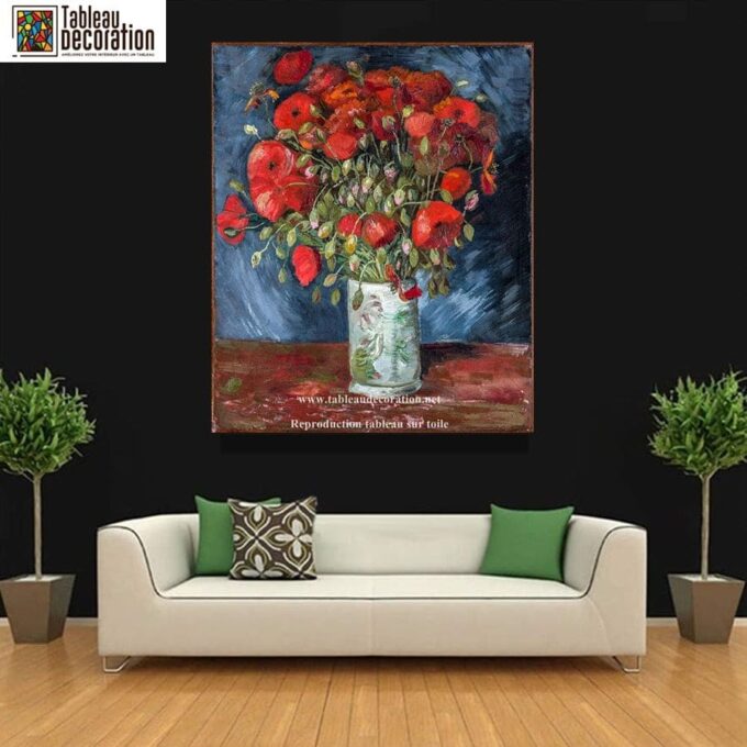 Vase de coquelicots - Van Gogh - Reproductions de tableaux et peintures haut de gamme