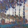 Peupliers, coucher de soleil - Claude Monet - Reproductions de tableaux et peintures haut de gamme