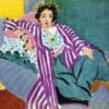 Petite odalisque en robe pourpre - Matisse - Reproductions de tableaux et peintures haut de gamme