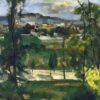 Paysage de village en Ile de France - Paul Cézanne - Reproductions de tableaux et peintures haut de gamme