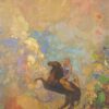 Muse sur Pégase - Odilon redon - Reproductions de tableaux et peintures haut de gamme