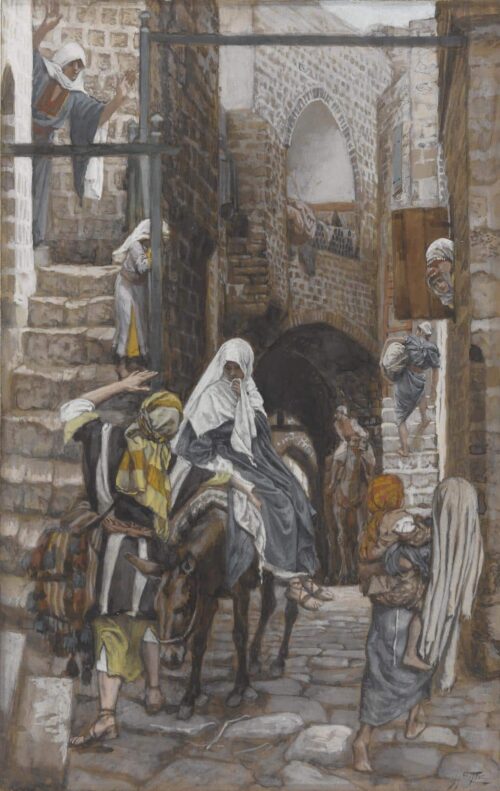 Saint Joseph cherche un gîte à Bethléem - James Tissot - Reproductions de tableaux et peintures haut de gamme