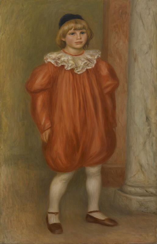 Claude Renoir in a Clown Costume - Pierre-Auguste Renoir