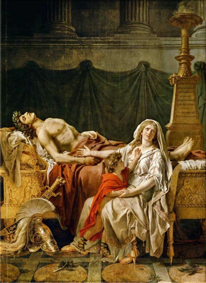 The Mourning of Andromache - Jacques-Louis David